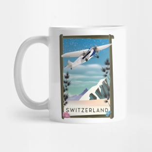 Switzerland travel poster Mug